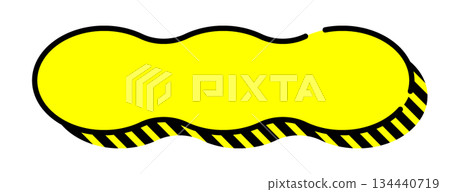 Pop speech bubble single unit, 3D, vector data, flyer, magazine, web, video material, yellow Pop speech bubble single unit, 3D, vector data, flyer, magazine, web, video material, yellow 134440719
