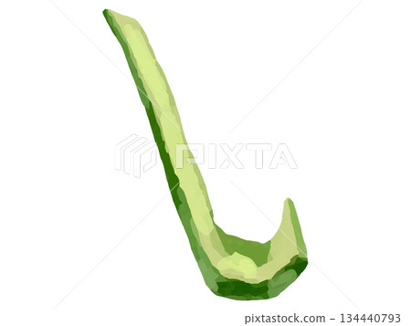 切絲甜椒示意圖（1 片，彎曲） 134440793