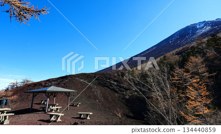 從禦中道第五合目眺望富士山頂峰 從禦中道第五合目眺望富士山頂峰 134440859