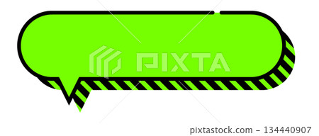 流行語氣泡 單一 3D 向量資料傳單 雜誌 網路 影片素材 綠色 134440907