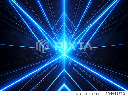 抽象藍色光芒 134441710