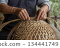 Bamboo shoot craftsman (bamboo basket maker) 134441749