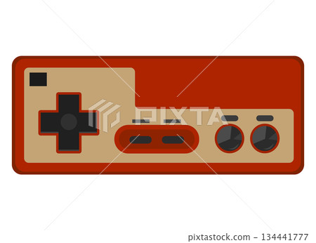 Illustration of a retro game console controller 134441777