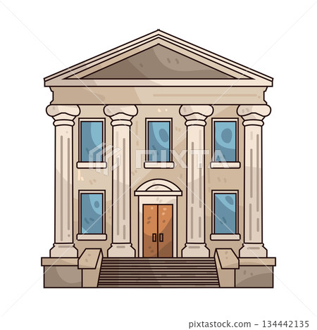 illustration of Courthouse illustration of Courthouse 134442135