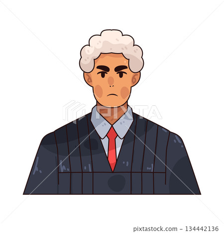 illustration of Judge illustration of Judge 134442136