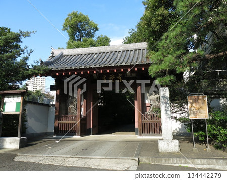 東京都港區高輪的東禪寺(三門) 東京都港區高輪的東禪寺(三門) 134442279