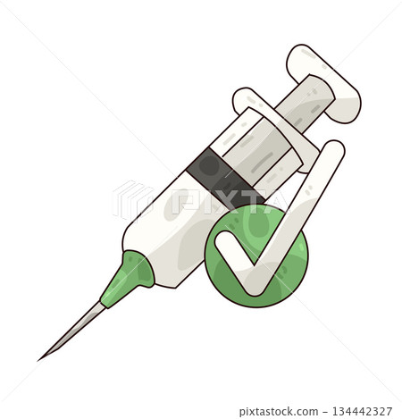 illustration of Syringe illustration of Syringe 134442327