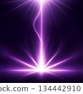 Stunning purple light streaks radiate upward, perfect for high-tech backgrounds, modern presentations, and vibrant digital designs that demand attention 134442910