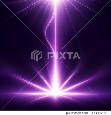 Stunning purple light streaks radiate upward, perfect for high-tech backgrounds, modern presentations, and vibrant digital designs that demand attention 134442910