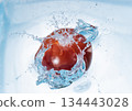 water splash tomato 134443028