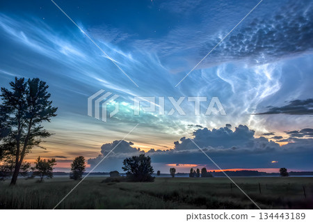 landscape with dramatic light 134443189