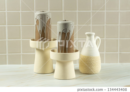 Candles and vase Candles and vase 134443408