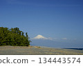 Mount Fuji from Miho Beach. 134443574