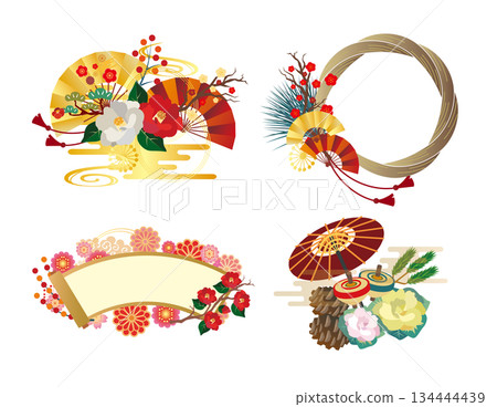 新年裝飾新年賀卡材料 134444439