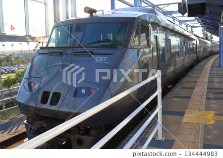 787 Series Nichirin Express train parked at Miyazaki Airport Station 787 Series Nichirin Express train parked at Miyazaki Airport Station 134444983