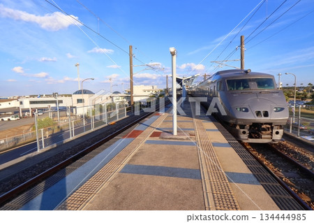 787 Series Nichirin Express train parked at Miyazaki Airport Station 787 Series Nichirin Express train parked at Miyazaki Airport Station 134444985