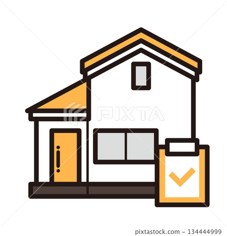 簡單的房子圖示 + 剪貼簿 134444999