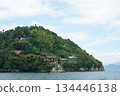 View of Chikubushima from the boat 134446138