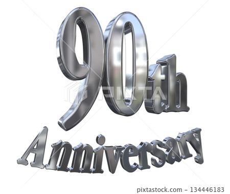 3DCG文字“90週年紀念/90週年閃耀標誌” 3DCG文字“90週年紀念/90週年閃耀標誌” 134446183