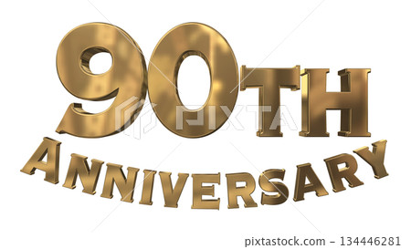 3DCG文字“90週年紀念/90週年閃耀標誌” 3DCG文字“90週年紀念/90週年閃耀標誌” 134446281
