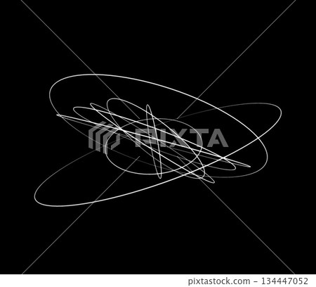 抽象的白色線條光跡 134447052