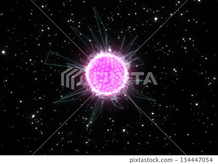 網路空間的閃耀球體 134447054