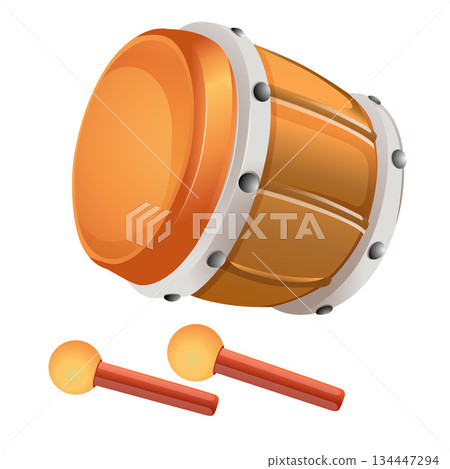 tabla drums toy realistic style 134447294