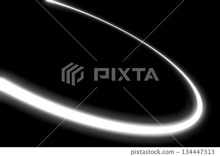 Light trail curve and black background 134447313