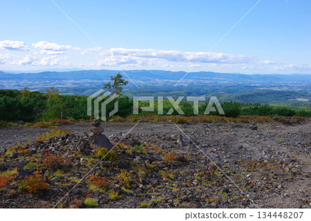 從北海道美瑛町望月台台眺望富良野 134448207