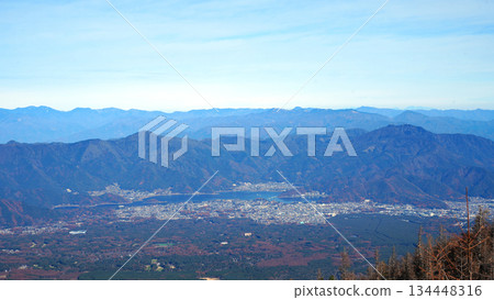從富士山五合目溫中道眺望的景色 134448316