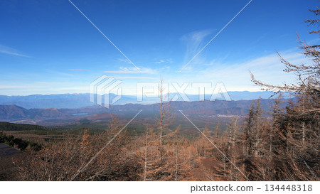 View from Onchu-michi, Mount Fuji's 5th Station 134448318