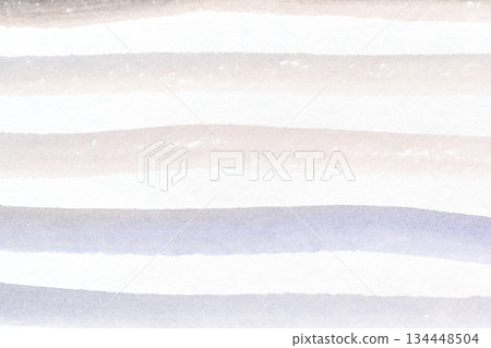 Minimalist watercolor abstract with subtle horizontal lines in pastel shades 134448504