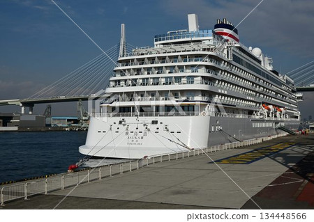 遊輪在大阪港 134448566