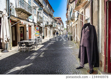 Buildings in the Historic Center of Viana do Castelo, Portugal. 134448978