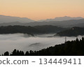 Shiba Pass Sea of Clouds Morning Glow Dawn 134449411