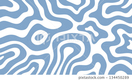Trendy abstract seamless background featuring thick, undulating, flowing lines or organic shapes in pastel blue and white. Trendy abstract seamless background featuring thick, undulating, flowing lines or organic shapes in pastel blue and white. 134450289