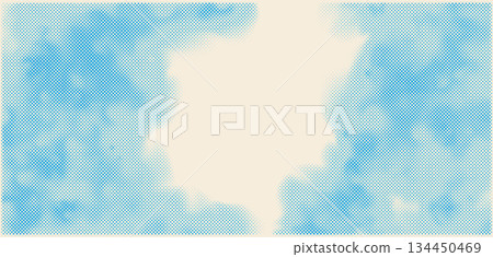 Vector Isolated Grunge Halftone Texture Pattern. Abstract design Background. Retro Duotone Overlay Backdrop Element. Halftone Cloud. Duotone dotted Smoke 134450469