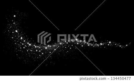Vector Abstract Shiny Silver Gold Glitter design element. White Glitter Dust and Stars. Glitter Trail. For New Year, Merry Christmas, Birthday and Wedding greeting card and invitation. Luxury Vector Abstract Shiny Silver Gold Glitter design element. White Glitter Dust and Stars. Glitter Trail. For New Year, Merry Christmas, Birthday and Wedding greeting card and invitation. Luxury 134450477