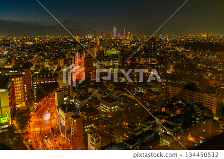 【東京】東京城市景觀,池袋地區,夜景 【東京】東京城市景觀,池袋地區,夜景 134450512