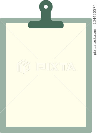 Retro clipboard green Retro clipboard green 134450574