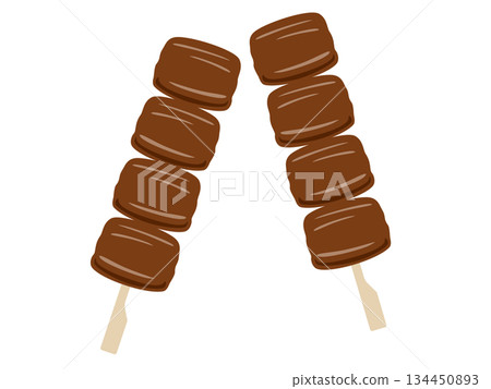 烤雞肉串大腿 134450893