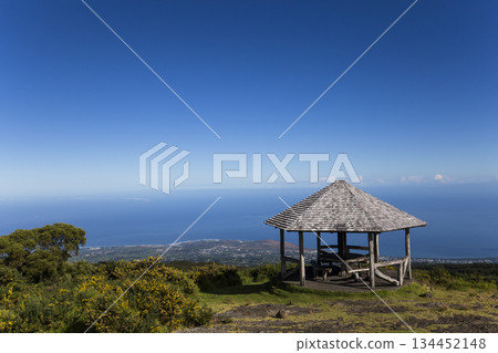 Saint Paul coastline, from piton Maido, La Reunion island 134452148