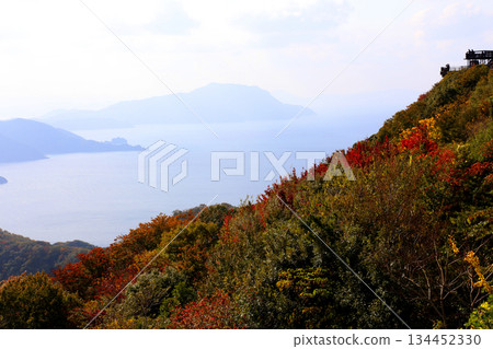 三方露台、三方五湖彩虹線、山頂公園、日本海、水月湖、日向湖、須賀湖、久串湖、若狹灣 134452330