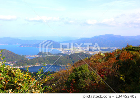 三方露台、三方五湖彩虹線、山頂公園、日本海、水月湖、日向湖、須賀湖、久串湖、若狹灣 134452402