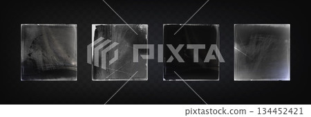 Vinyl plastic wraps with realistic wrinkles 134452421