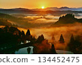 Dawn of Yamakoshi Rice Terrace Unkai Seiyaki 134452475