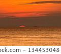 sunset over the sea 134453048