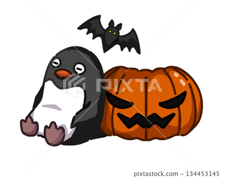 萬聖節南瓜枕頭插圖 134453145