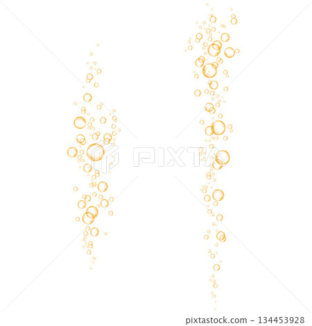 Cold orange juice or champagne alcohol beverage. 134453928