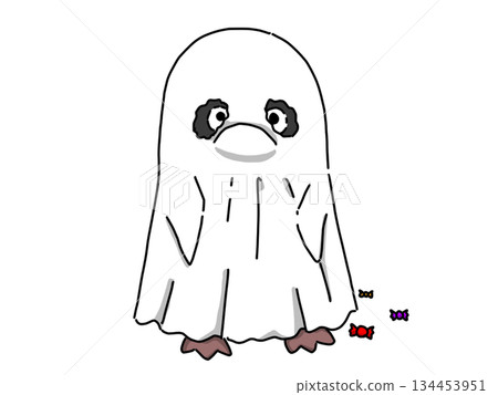 打扮成幽靈的企鵝 134453951